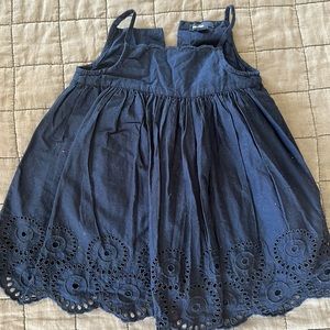 Navy eyelet dress
